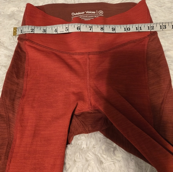 Outdoor Voices Techsweat Zoom Leggings Size XS Color Orange/Red - Picture 6 of 10